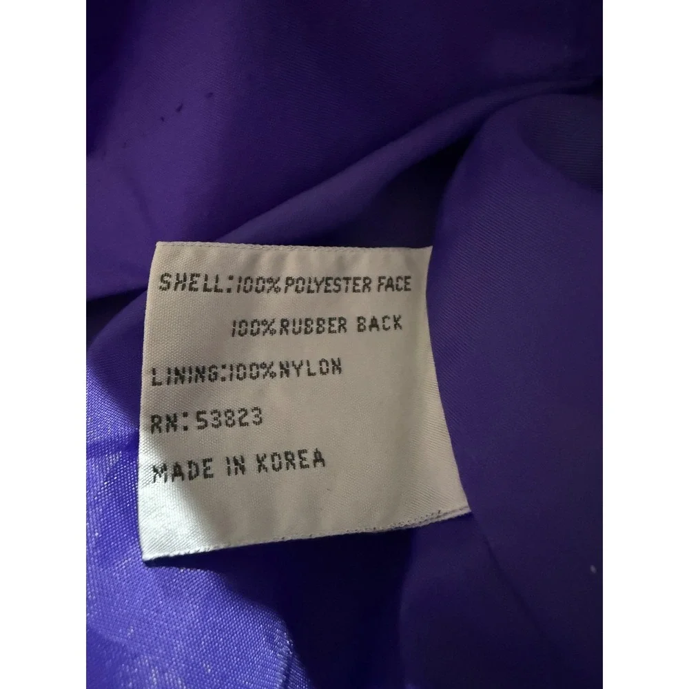 Kent Street Vintage‎ Purple Shiny Trench Coat Women's Size 9/10. 80s